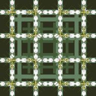 Seamless pattern from the cells of beautiful white flowers