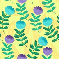 Hand drawn vector illustration Elegant seamless pattern N5