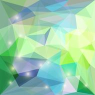Abstract bright polygonal triangular background with glaring lights for design N20