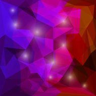 Abstract bright polygonal triangular background with glaring lights for design N23