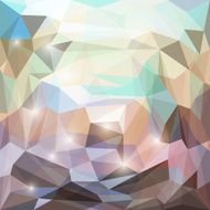 Abstract bright polygonal triangular background with glaring lights for design N25