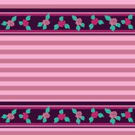 Floral pattern with roses on light background