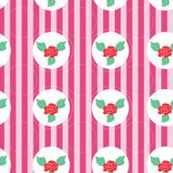 Floral pattern with roses on light background N3