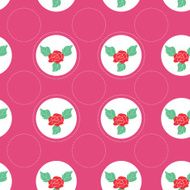 Floral pattern with roses on light background N4