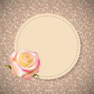 Beautiful Floral Cards with Realistic Rose Flowers Vector Illus N9
