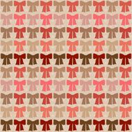 Seamless pattern with bows in retro style
