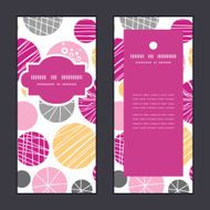 Vector abstract textured bubbles vertical frame pattern invitation greeting cards