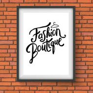 Simple Text Design for Fashion Boutique Concept