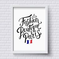 Fashion Boutique Paris Concept on a Frame