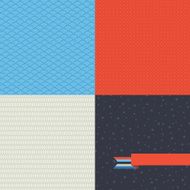 Seamless abstract retro pattern Stylish geometric background N2