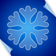 Christmas vector background with snowflakes of lace