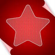 Christmas vector background with star of lace N2
