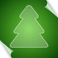 Christmas vector background with tree of lace