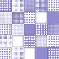 Squared mosaic-textured in blue