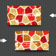 Business card template with abstract background N6