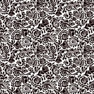 Abstract seamless lace pattern with flowers N5