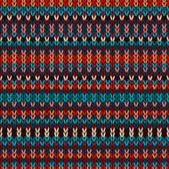 Seamless Ethnic Geometric Knitted Pattern N2