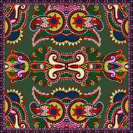 silk neck scarf or kerchief square pattern design N2