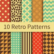 Retro geometric patterns