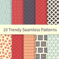 trendy seamless patterns