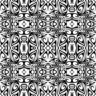 Vector Seamless Monochrome Abstract Pattern N11