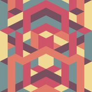 abstract retro geometric pattern N2