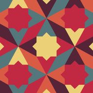 abstract retro geometric pattern N3