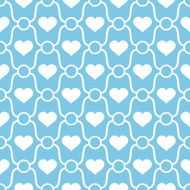 Abstract seamless pattern with hearts N3