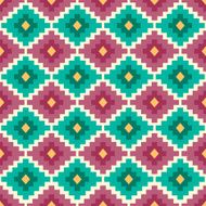 Tribal aztec seamless pattern N3