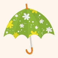 Umbrella theme elemets vector eps N100