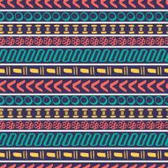 Tribal aztec seamless pattern N6