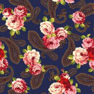 Rose paisley pattern N2