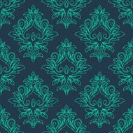 Abstract vintage seamless damask pattern N18