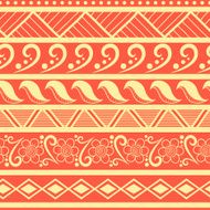 Tribal aztec seamless pattern N12