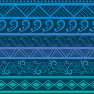 Tribal aztec seamless pattern N14