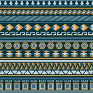 Tribal aztec seamless pattern N15