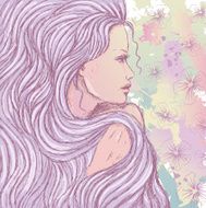 Girl with long hair N5