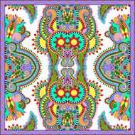 Traditional ornamental floral paisley bandanna Square ornament N7
