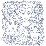 Girl faces 1