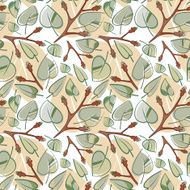 Seamless leaf pattern N12