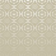 Damask Decorative Wallpaper Silver Color 3