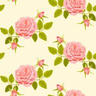 Pattern with big roses