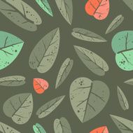 Seamless pattern with leafs N2