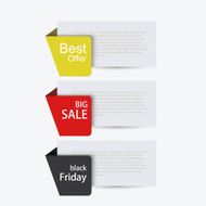 Vector modern sale banners set