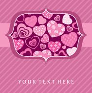 seamless hearts pattern - Illustration
