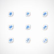 abstract blue icon pattern for design
