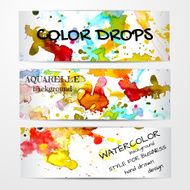 Vector watercolor N81