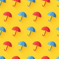 Vector icon of umbrella on yellow background N2