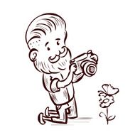 Hand drawn hipster Vector cartoon illustration N5