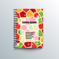 Notepad template with abstract background N15